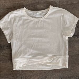 Old Navy Cream Crop Top